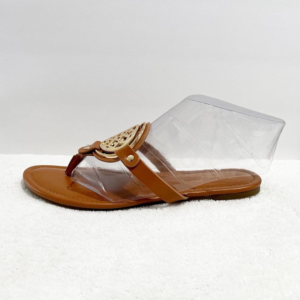 [Cato] Brown SlipOn Sandals Summer Beach Vacation Backyard Party Size 10